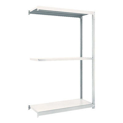 トラスコ TRUSCO スチールラック M1.5型軽中量棚 860×595×1800 3段 連結 ネオグレー M1.5-6363B 780-0347 (商品コード：170063)