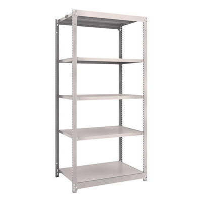 トラスコ TRUSCO スチールラック M1.5型 W860×D595×H1800 5段 単体 ネオグレー M1.5-6365 506-6204 (商品コード：170070)