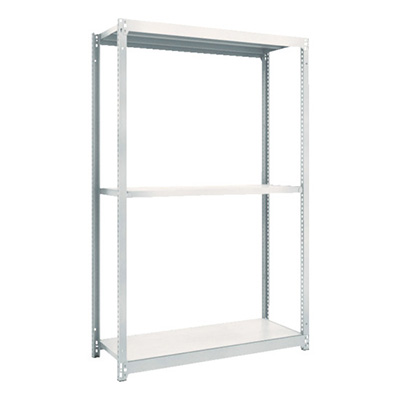 トラスコ TRUSCO スチールラック M1.5型軽中量棚 1160×295×1800 3段単体 ネオグレー M1.5-6433 780-0371 (商品コード：170074)