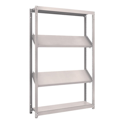 トラスコ TRUSCO スチールラック M1.5型棚 1200×300×H1800 4段 傾斜2段 M1.5-6434K2 484-3444 (商品コード：170078)