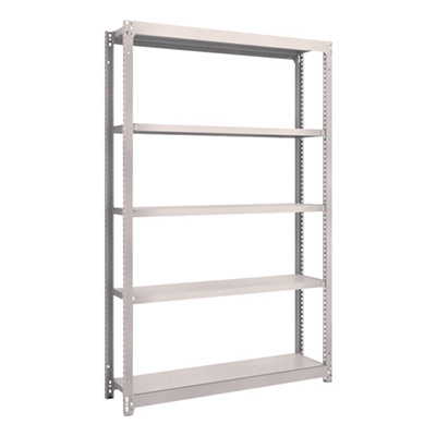 トラスコ TRUSCO スチールラック M1.5型 W1160×D295×H1800 5段 単体 ネオグレー M1.5-6435 505-9844 (商品コード：170080)