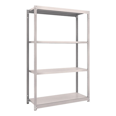 トラスコ TRUSCO スチールラック M1.5型 W1160×D445×H1800 4段 単体 ネオグレー M1.5-6444 505-9861 (商品コード：170089)