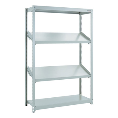 トラスコ TRUSCO スチールラック M1.5型棚 1200×450×H1800 4段 傾斜2段 M1.5-6444K2 484-3461 (商品コード：170091)