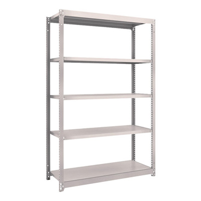 トラスコ TRUSCO スチールラック M1.5型 W1160×D445×H1800 5段 単体 ネオグレー M1.5-6445 505-9887 (商品コード：170093)