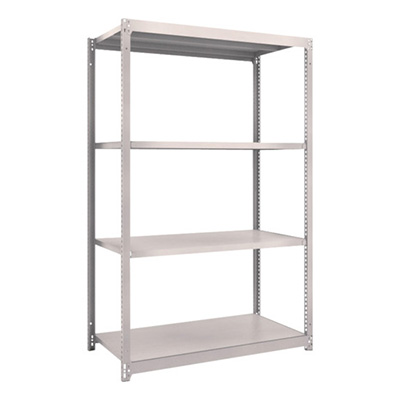 トラスコ TRUSCO スチールラック M1.5型 W1160×D595×H1800 4段 単体 ネオグレー M1.5-6464 505-9909 (商品コード：170104)