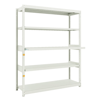 トラスコ TRUSCO スチールラック M1.5型軽中量棚 1460×450×H1800 5段うちスライド2段 単体 M1.5-6543M2 116-3891 (商品コード：170130)