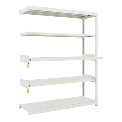 トラスコ TRUSCO スチールラック M1.5型軽中量棚 1460×450×H1800 5段うちスライド2段 単体 M1.5-6543M2B 116-3992 (商品コード：170131)