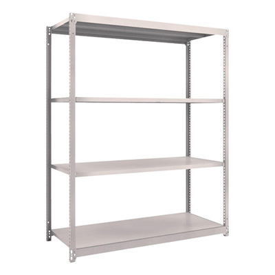 トラスコ TRUSCO スチールラック M1.5型 W1460×D595×H1800 4段 単体 ネオグレー M1.5-6564 506-6301 (商品コード：170147)