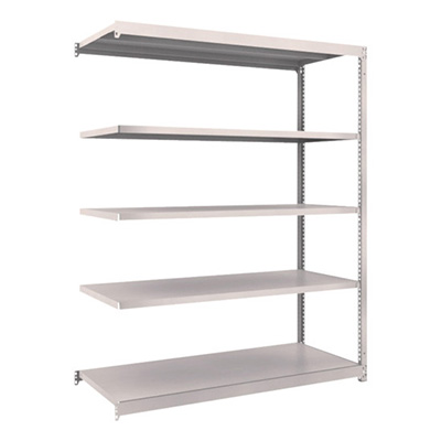 トラスコ TRUSCO スチールラック M1.5型 W1460×D595×H1800 5段 連結 ネオグレー M1.5-6565B 508-3893 (商品コード：170152)