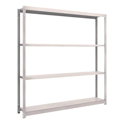 トラスコ TRUSCO スチールラック M1.5型 W1760×D295×H1800 4段 単体 ネオグレー M1.5-6634 505-8821 (商品コード：170157)