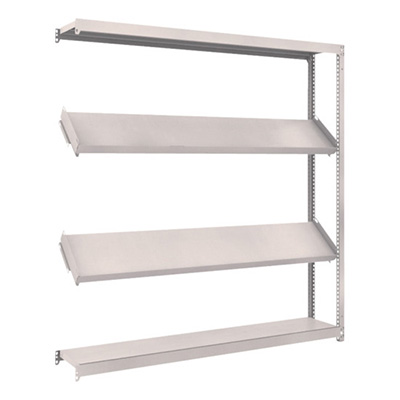 トラスコ TRUSCO スチールラック M1.5型棚 1800×300×H1800 4段 傾斜2段 連結 M1.5-6634K2B 484-3576 (商品コード：170160)