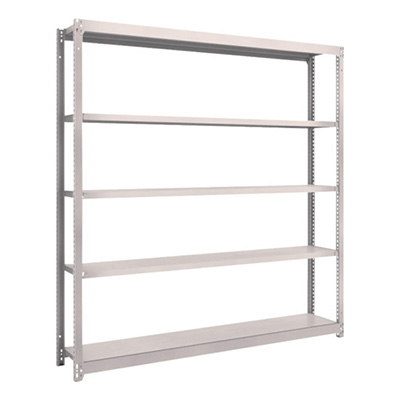 トラスコ TRUSCO スチールラック M1.5型 W1760×D295×H1800 5段 単体 ネオグレー M1.5-6635 505-8848 (商品コード：170161)