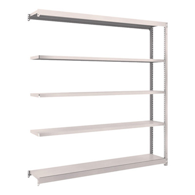 トラスコ TRUSCO スチールラック M1.5型 W1760×D295×H1800 5段 連結 ネオグレー M1.5-6635B 508-3826 (商品コード：170162)