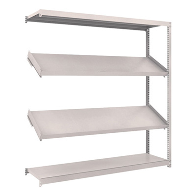 トラスコ TRUSCO スチールラック M1.5型棚 1800×450×H1800 4段 傾斜2段 連結 M1.5-6644K2B 484-3592 (商品コード：170172)