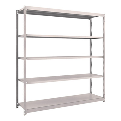 トラスコ TRUSCO スチールラック M1.5型 W1760×D445×H1800 5段 単体 ネオグレー M1.5-6645 505-8881 (商品コード：170173)