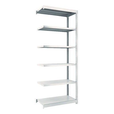 トラスコ TRUSCO スチールラック M1.5型 W860×D445×H2100 6段 連結 ネオグレー M1.5-7346B 508-3974 (商品コード：170204)