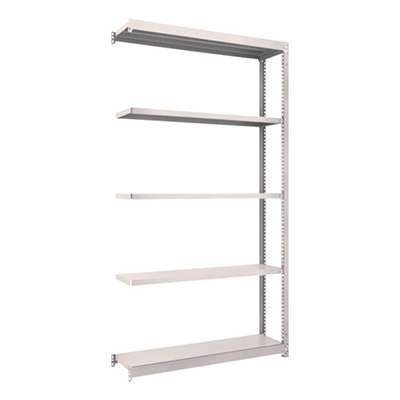 トラスコ TRUSCO スチールラック M1.5型軽中量棚 1160×295×2100 5段連結 ネオグレー M1.5-7435B 508-3923 (商品コード：170210)