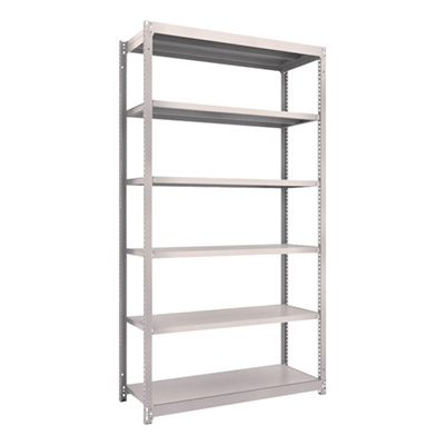 トラスコ TRUSCO スチールラック M1.5型 W1160×D445×H2100 6段 単体 ネオグレー M1.5-7446 506-1687 (商品コード：170216)