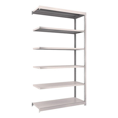 トラスコ TRUSCO スチールラック M1.5型 W1160×D445×H2100 6段 連結 ネオグレー M1.5-7446B 508-3982 (商品コード：170217)