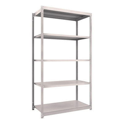 トラスコ TRUSCO スチールラック M1.5型軽中量棚 1160×595×2100 5段単体 ネオグレー M1.5-7465 506-1709 (商品コード：170219)
