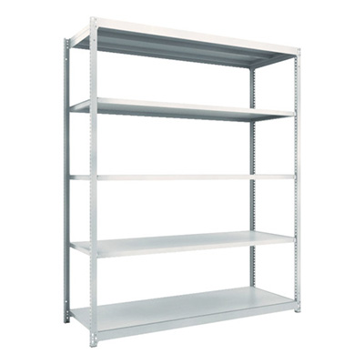 トラスコ TRUSCO スチールラック M1.5型軽中量棚 1760×595×2100 5段単体 ネオグレー M1.5-7665 505-9020 (商品コード：170250)