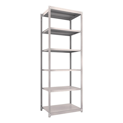 トラスコ TRUSCO スチールラック M1.5型 W860×D595×H2400 6段 単体 ネオグレー M1.5-8366 450-0113 (商品コード：170264)