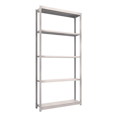 トラスコ TRUSCO スチールラック M1.5型軽中量棚 1160×295×2400 5段単体 ネオグレー M1.5-8435 450-0130 (商品コード：170266)