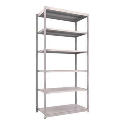 トラスコ TRUSCO スチールラック M1.5型 W1160×D595×H2400 6段 単体 ネオグレー M1.5-8466 450-0237 (商品コード：170276)