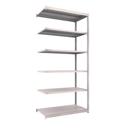 トラスコ TRUSCO スチールラック M1.5型 W1160×D595×H2400 6段 連結 ネオグレー M1.5-8466B 450-0245 (商品コード：170277)