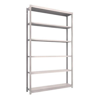 トラスコ TRUSCO スチールラック M1.5型 W1460×D295×H2400 6段 単体 ネオグレー M1.5-8536 450-0270 (商品コード：170280)