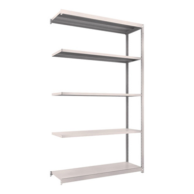 トラスコ TRUSCO スチールラック M1.5型軽中量棚 1460×445×2400 5段連結 ネオグレー M1.5-8545B 450-0300 (商品コード：170283)