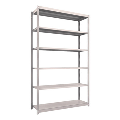 トラスコ TRUSCO スチールラック M1.5型 W1460×D445×H2400 6段 単体 ネオグレー M1.5-8546 450-0318 (商品コード：170284)