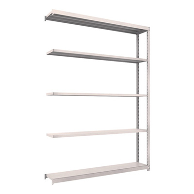 トラスコ TRUSCO スチールラック M1.5型軽中量棚 1760×295×2400 5段連結 ネオグレー M1.5-8635B 450-0385 (商品コード：170291)