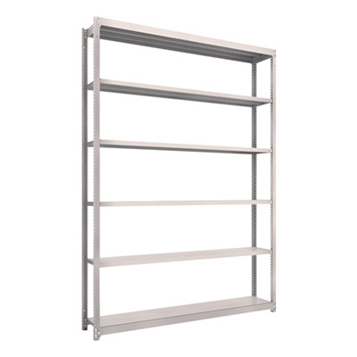 トラスコ TRUSCO スチールラック M1.5型 W1760×D295×H2400 6段 単体 ネオグレー M1.5-8636 450-0393 (商品コード：170292)