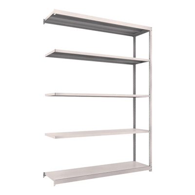 トラスコ TRUSCO スチールラック M1.5型軽中量棚 1760×445×2400 5段連結 ネオグレー M1.5-8645B 450-0423 (商品コード：170295)