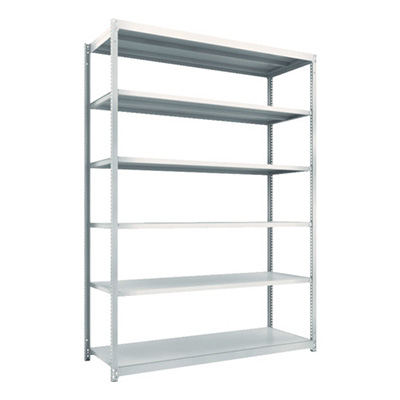 トラスコ TRUSCO スチールラック M1.5型 W1760×D595×H2400 6段 単体 ネオグレー M1.5-8666 450-0474 (商品コード：170300)