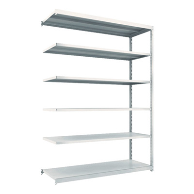 トラスコ TRUSCO スチールラック M1.5型 W1760×D595×H2400 6段 連結 ネオグレー M1.5-8666B 450-0482 (商品コード：170301)