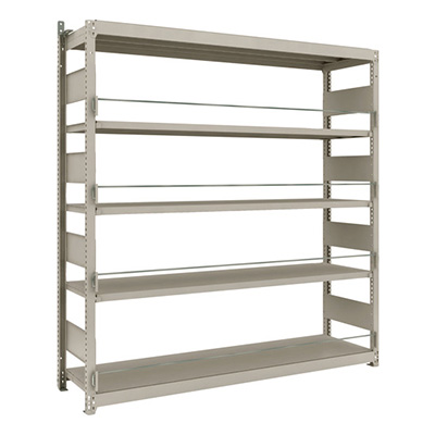 トラスコ TRUSCO スチールラック 災害備蓄ラック M1.5型 1760×445×1800 5段単体 M1.5-DS6645 206-6995 (商品コード：170308)