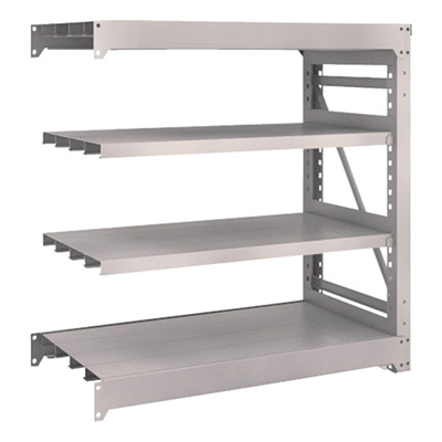 トラスコ TRUSCO スチールラック M10型重量棚 1200×620×H1200 4段 連結 ネオグレー M10-4464B 508-2048 (商品コード：170362)