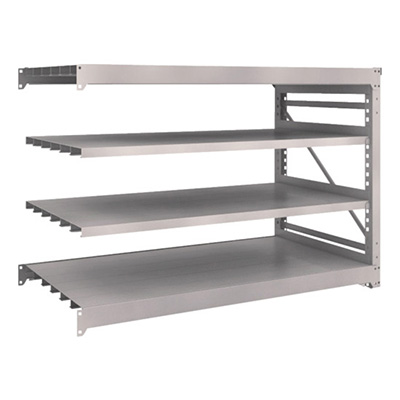 トラスコ TRUSCO スチールラック M10型重量棚 1800×900×H1200 4段 連結 ネオグレー M10-4694B 508-1513 (商品コード：170378)