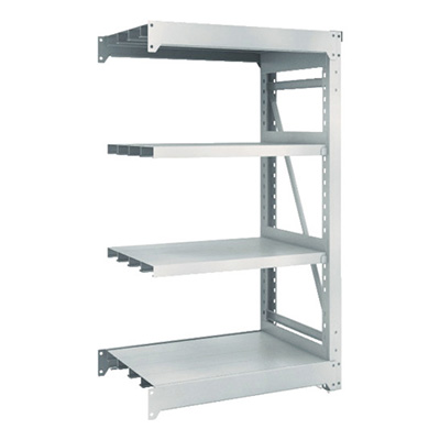 トラスコ TRUSCO スチールラック M10型重量棚 900×620×H1500 4段 連結 ネオグレー M10-5364B 508-1254 (商品コード：170380)