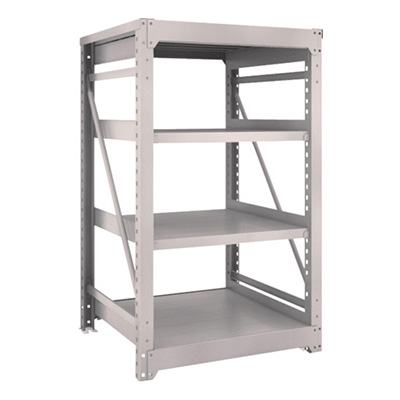 トラスコ TRUSCO スチールラック M10型重量棚 900×900×H1500 4段 単体 ネオグレー M10-5394 503-9703 (商品コード：170383)