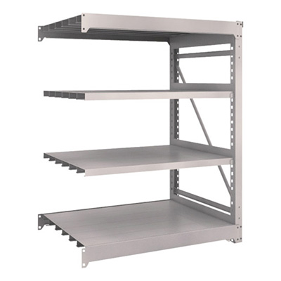 トラスコ TRUSCO スチールラック M10型重量棚 1200×900×H1500 4段 連結 ネオグレー M10-5494B 508-1343 (商品コード：170390)