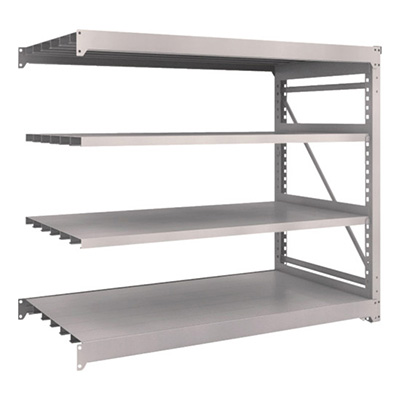 トラスコ TRUSCO スチールラック M10型重量棚 1800×900×H1500 4段 連結 ネオグレー M10-5694B 508-1564 (商品コード：170402)