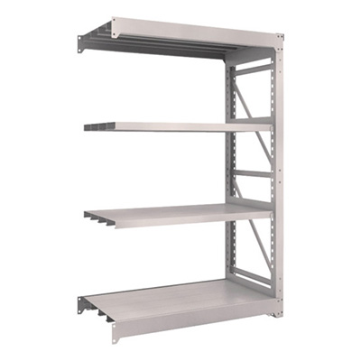 トラスコ TRUSCO スチールラック M10型重量棚 1200×620×H1800 4段 連結 ネオグレー M10-6464B 508-1629 (商品コード：170410)