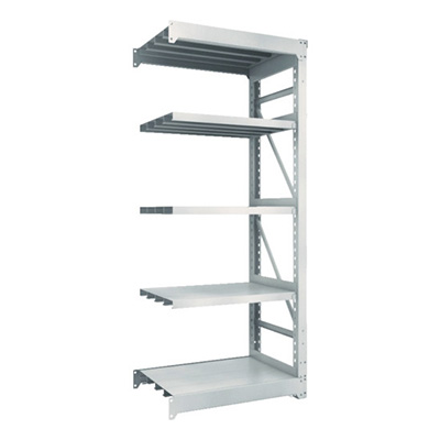 トラスコ TRUSCO スチールラック M10型重量棚 900×620×H2100 5段 連結 ネオグレー M10-7365B 508-1858 (商品コード：170430)