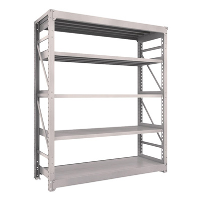 トラスコ TRUSCO スチールラック M10型重量棚 1800×620×H2100 5段 単体 ネオグレー M10-7665 506-1385 (商品コード：170447)