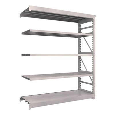 トラスコ TRUSCO スチールラック M10型重量棚 1800×620×H2100 5段 連結 ネオグレー M10-7665B 509-1560 (商品コード：170448)