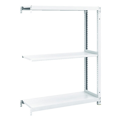 トラスコ TRUSCO スチールラック M1型抗菌塗装ボルトレス軽量棚900×320×H1200 3段 連結 M1-4333B 856-7287 (商品コード：170466)