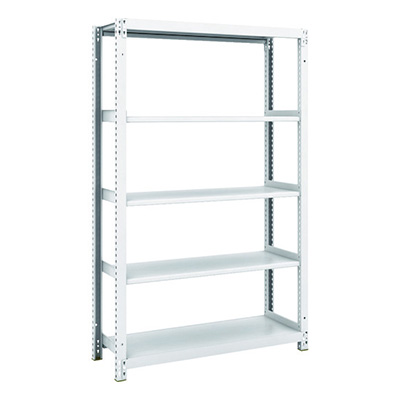 トラスコ TRUSCO スチールラック M1型抗菌塗装ボルトレス軽量棚900×320×H1500 5段 M1-5335 856-7294 (商品コード：170481)